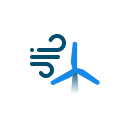 Wind measurement icon